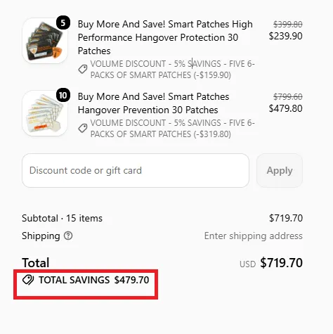 Smartpatches 10% off offer